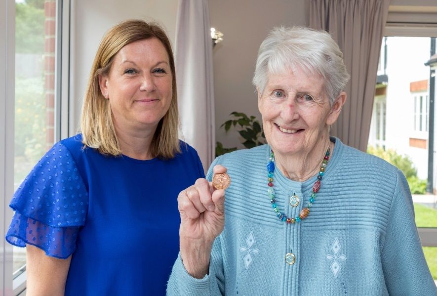 School children bury time capsule at Reigate retirement home