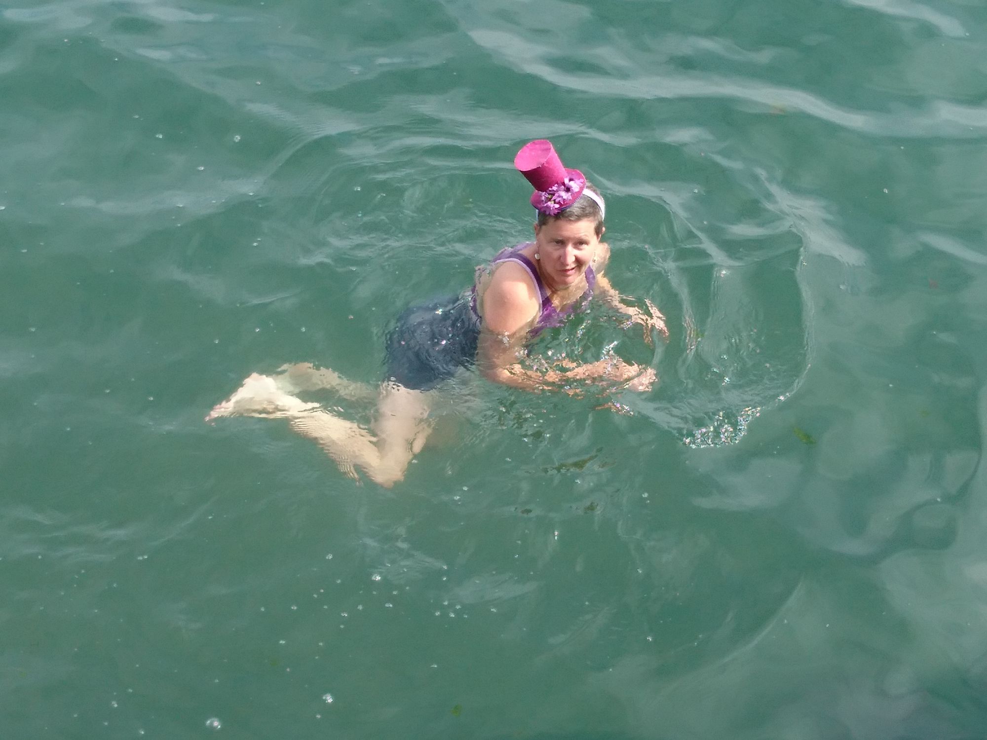 Brixham woman's wild swim to find brain tumour cure