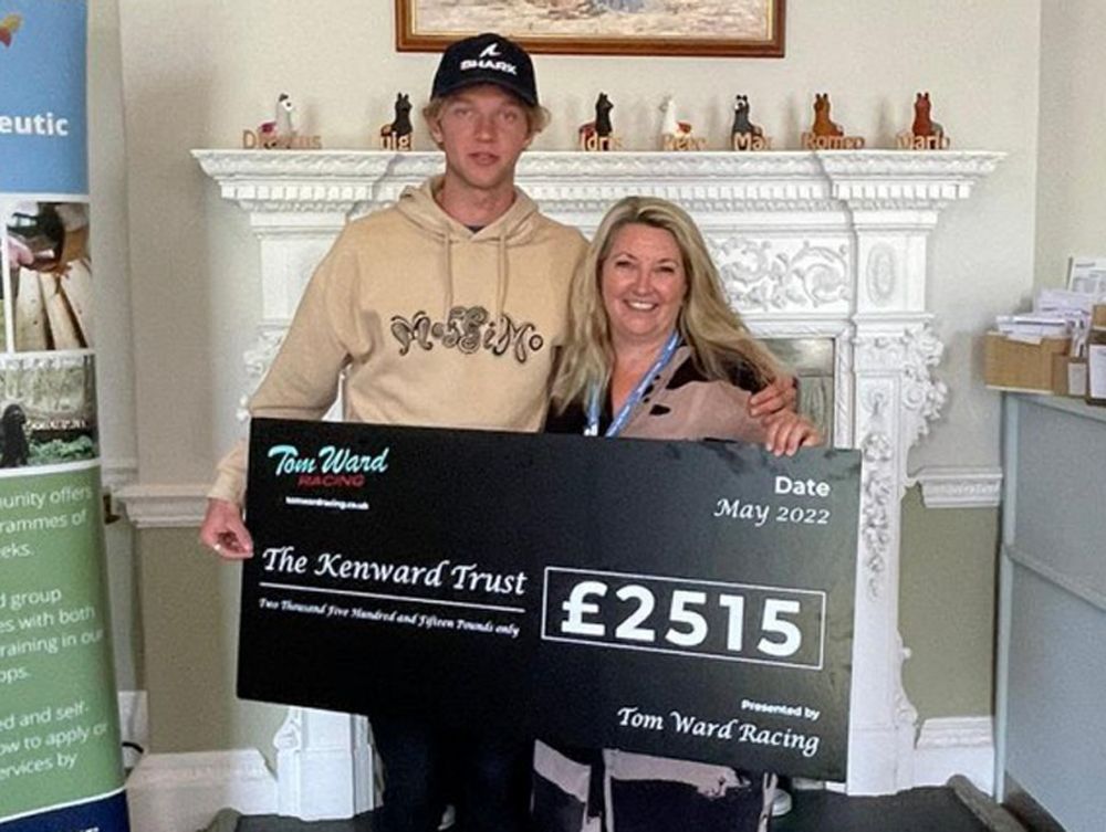 Superbike racer donates thousands to Kent recovery centre