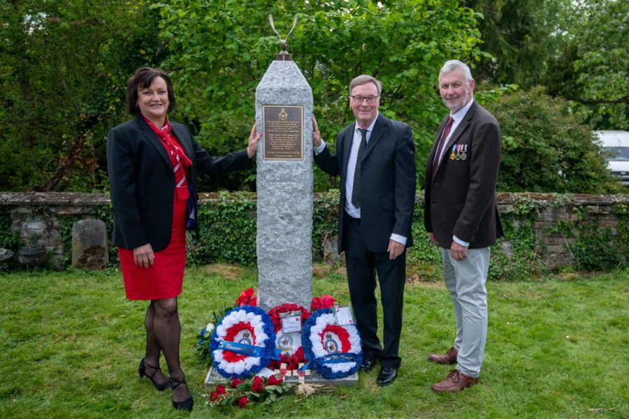 Honouring the past – new war memorial erected in Huntingdon