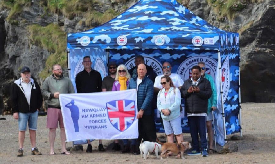 Newquay Freemasons donate custom gazebo to Armed Forces and Veterans breakfast club