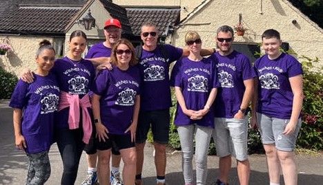 Leicestershire friends complete  26.5-mile walk for national children's charity