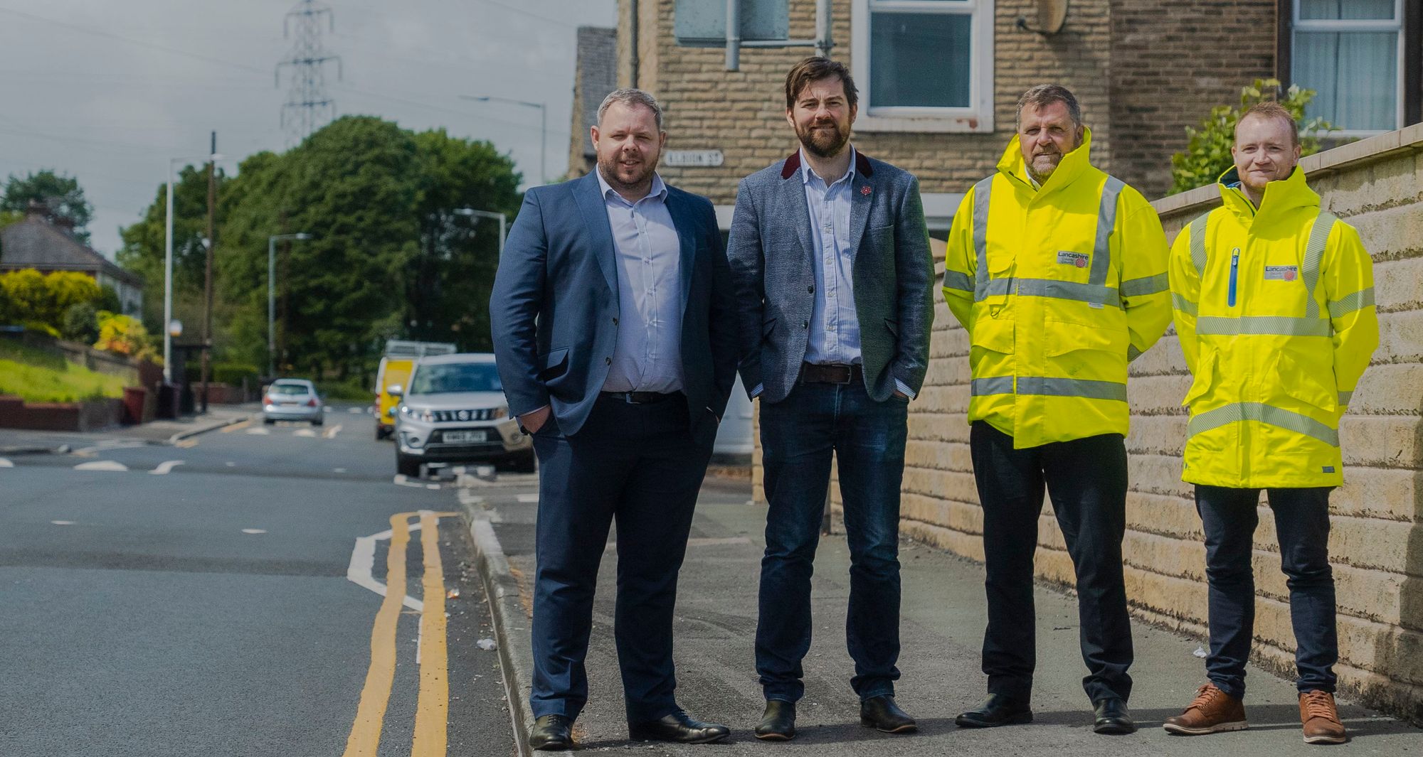 MP visit to Lancashire's first 'rubber' road