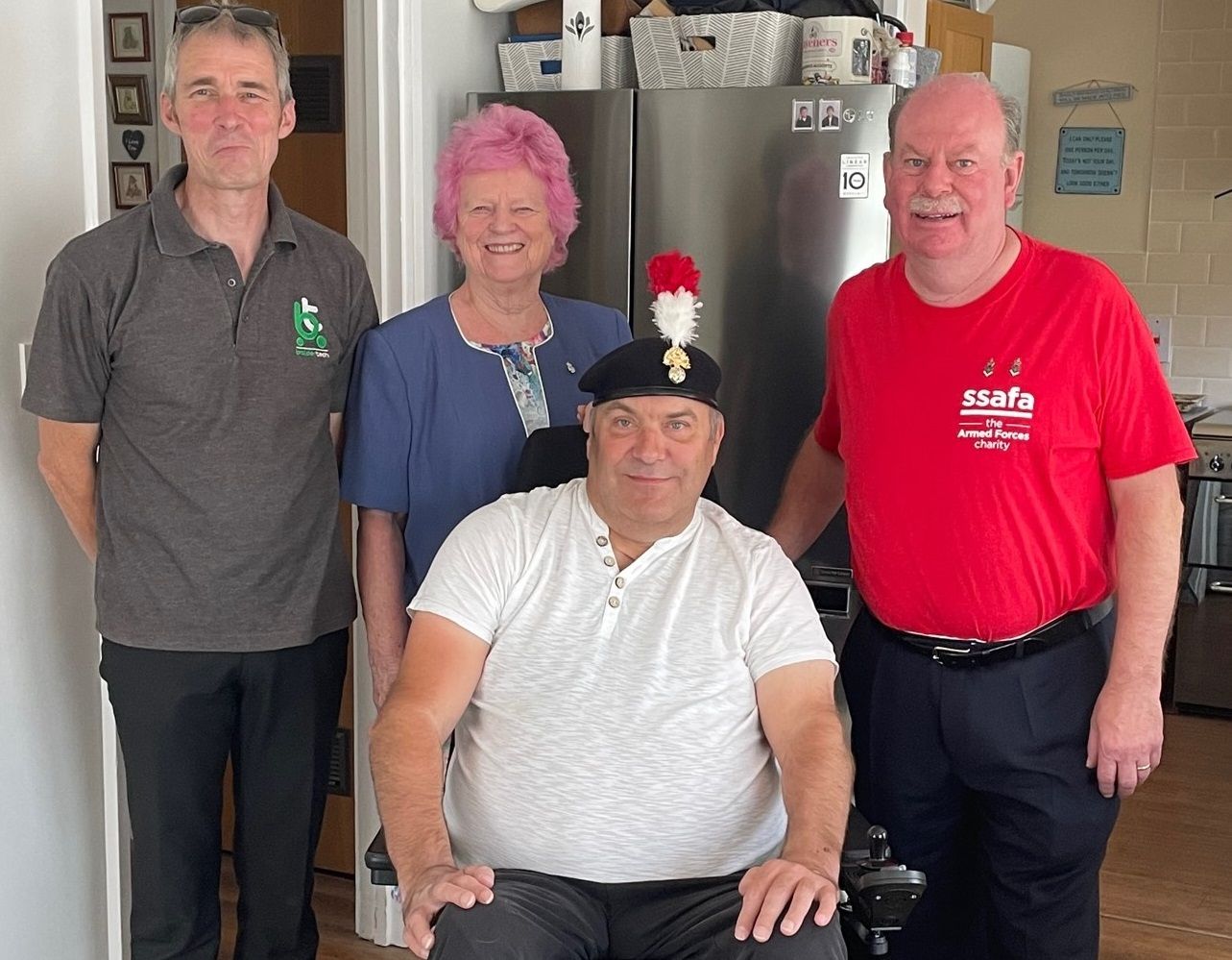 SSAFA volunteer helps raise funds for specialised wheelchair to help disabled Canterbury veteran
