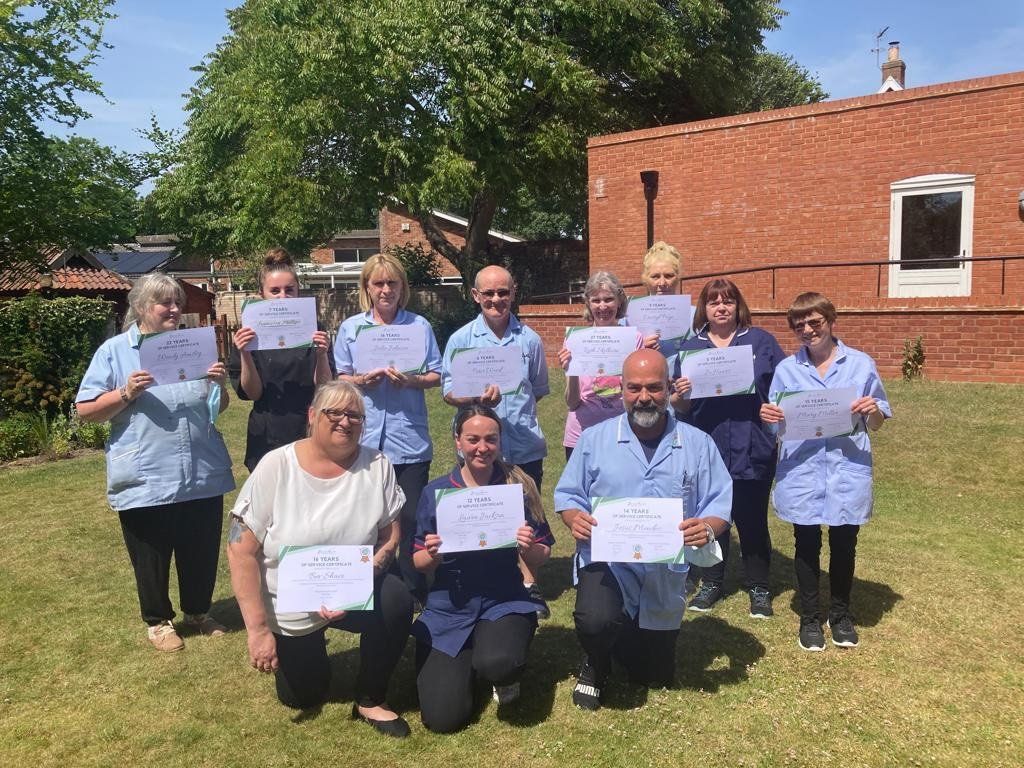Committed Ixworth care team praised for long service