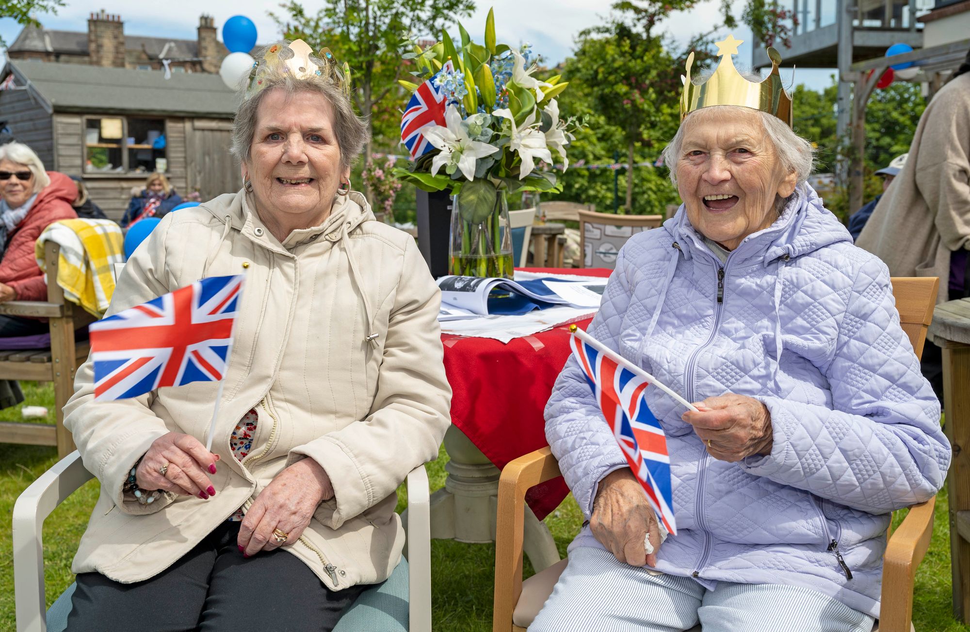 Three Edinburgh care homes hold quintessentially British garden parties for Platinum Jubilee