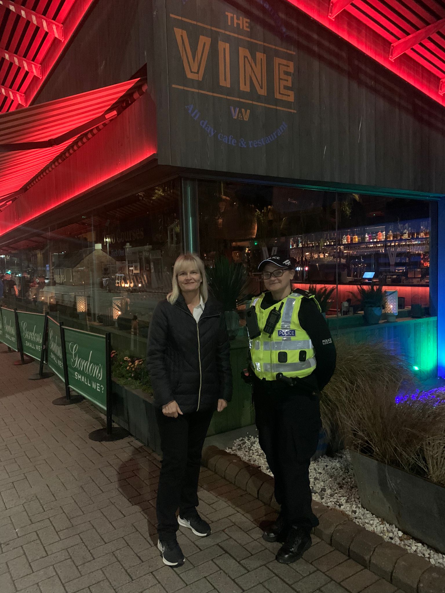 MSP joins police officers on beat patrol of busy Ayrshire town