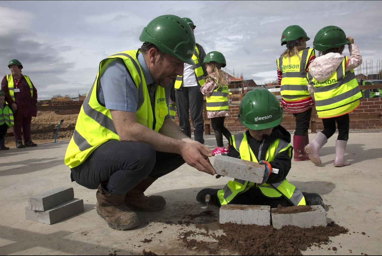 Blackhall Colliery pupils were taught health and safety tips by housing developer