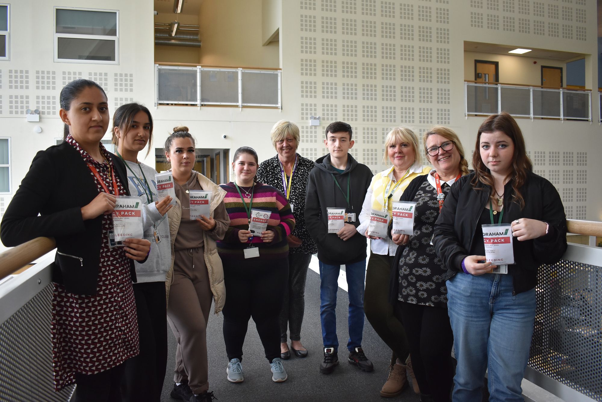 Stockton Riverside College students help fill potentially lifesaving “stab packs”