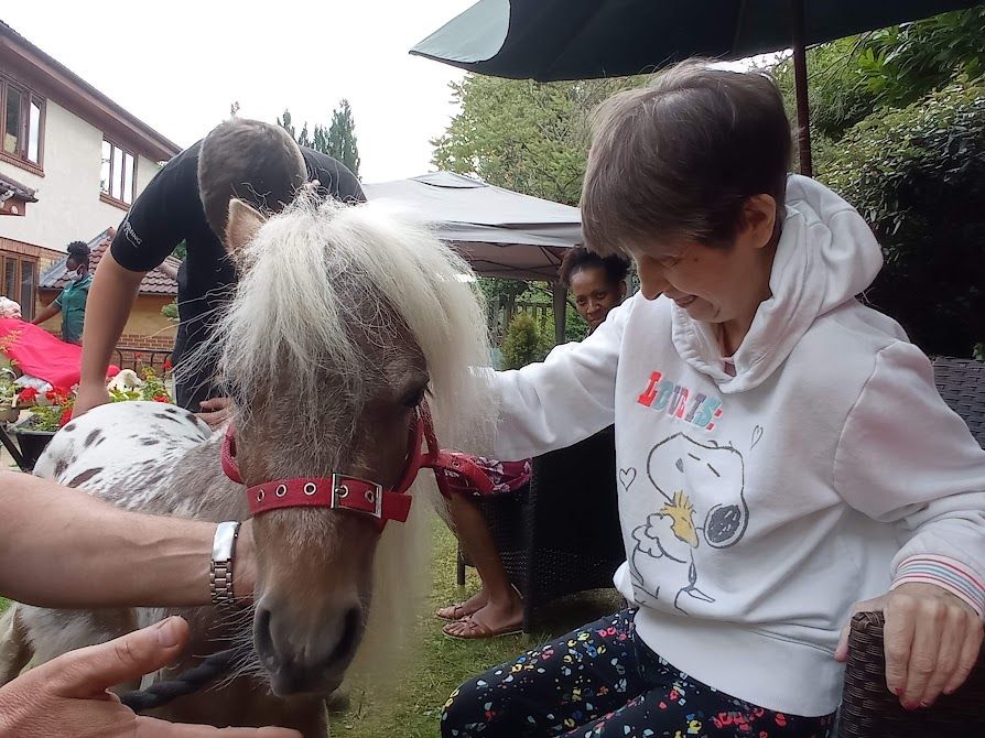 Southgate care home residents enjoy surprise visit from a pony