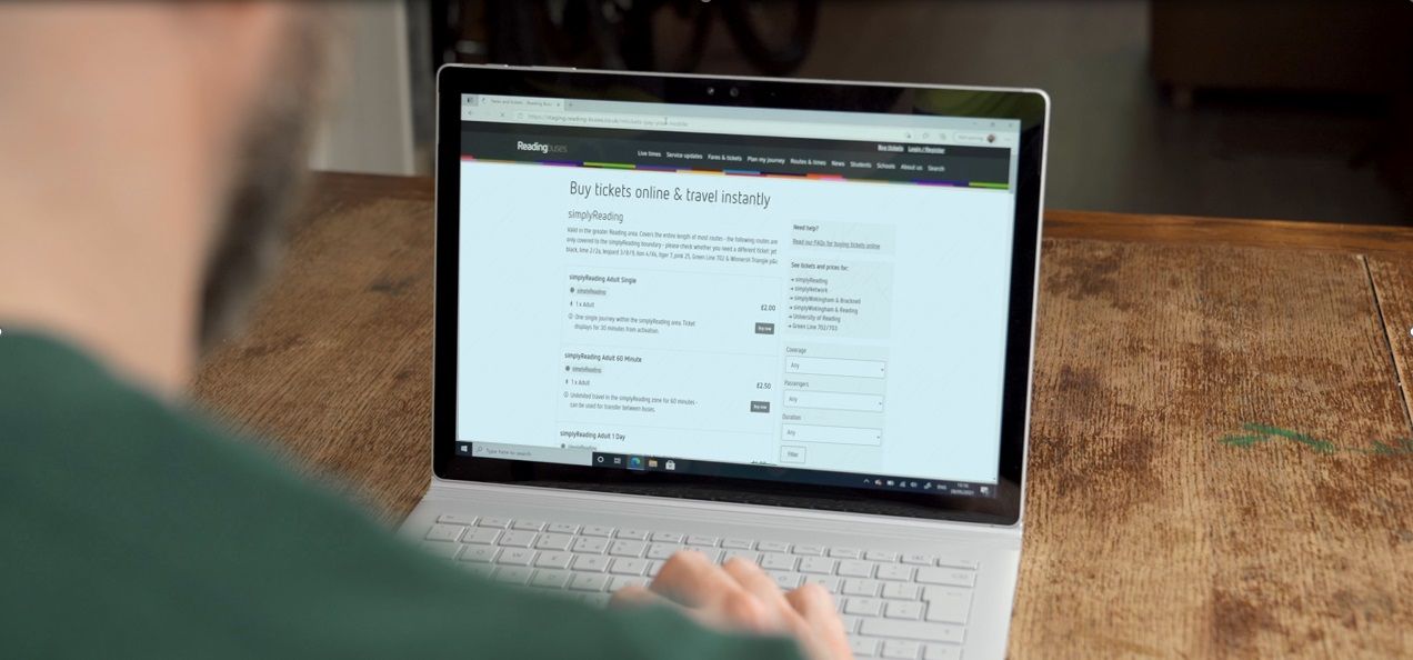 Changes announced to Reading Buses online shop