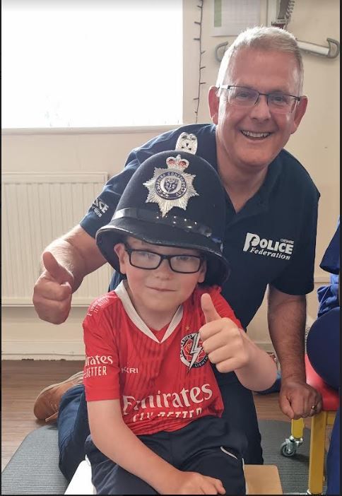 Cheshire Police Federation step into Stick ‘n’ Step centre in Runcorn