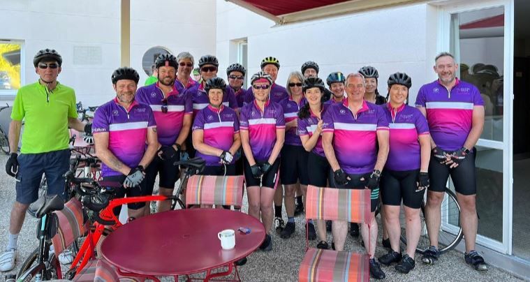Racing driver takes on cycle challenge in aid of Cheshire hospice