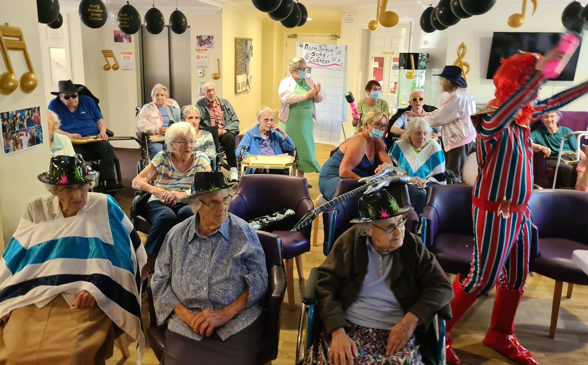 Care home residents take part in Eurovision-style sing off in first ever North Division Song Contest