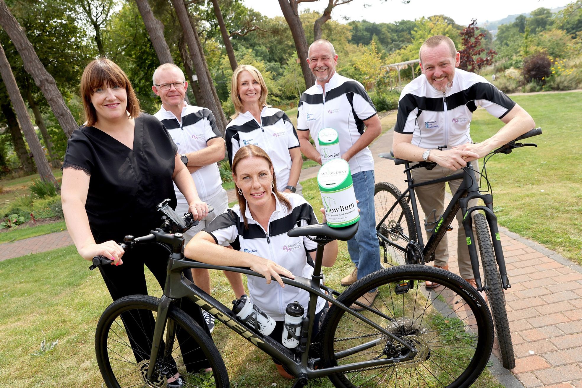 Three North East companies join forces to cycle 180 miles for two local charities