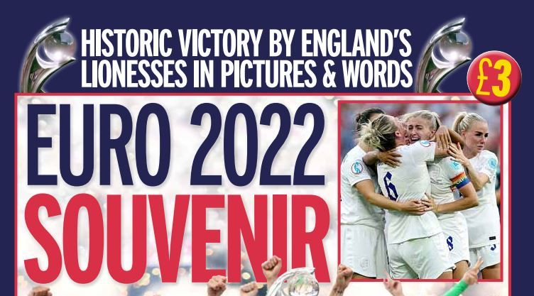 Celebrate England's EURO 2022 win with a special 48-page magazine