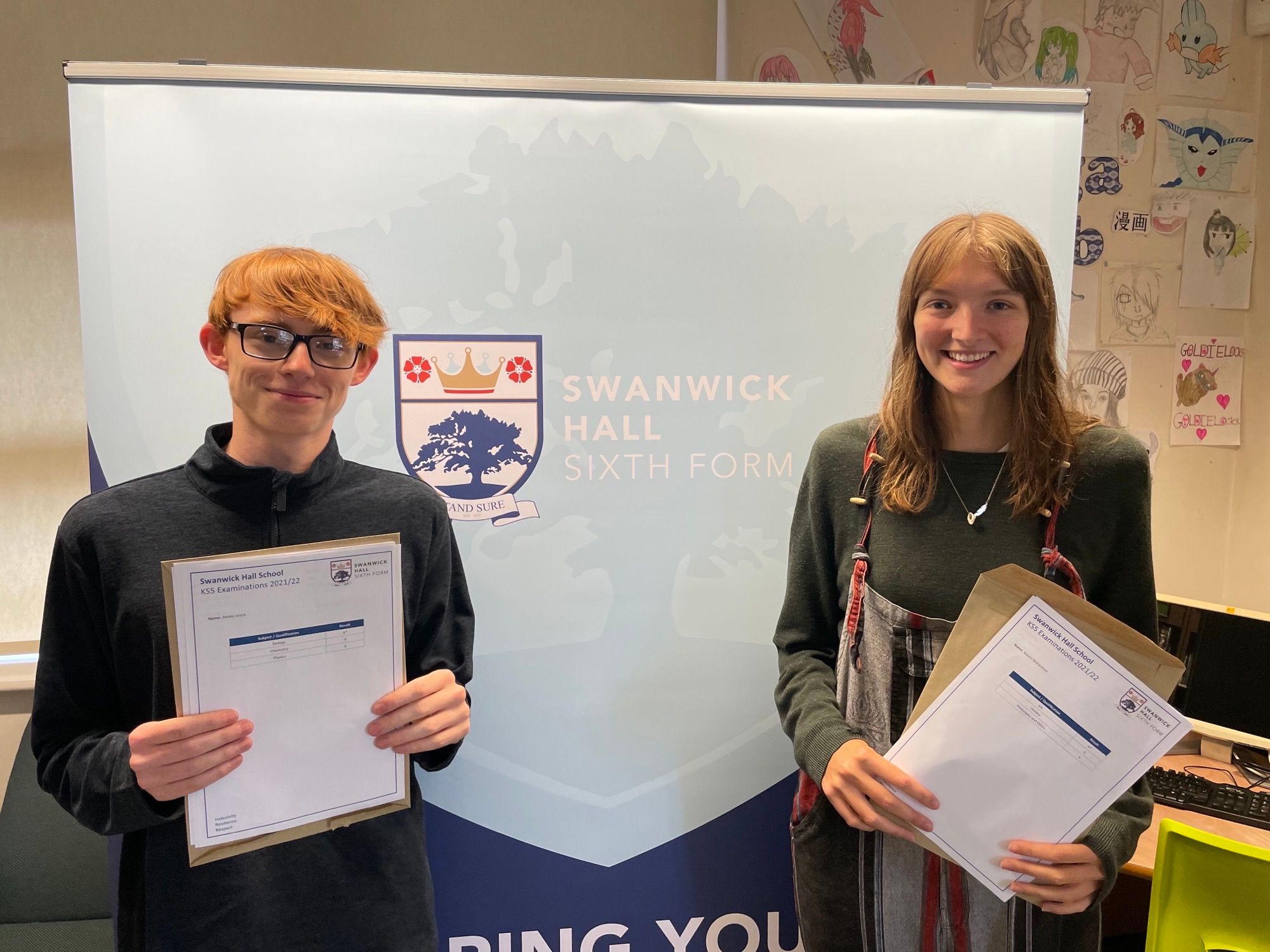 Swanwick Hall School celebrates students as they collect their A-level results