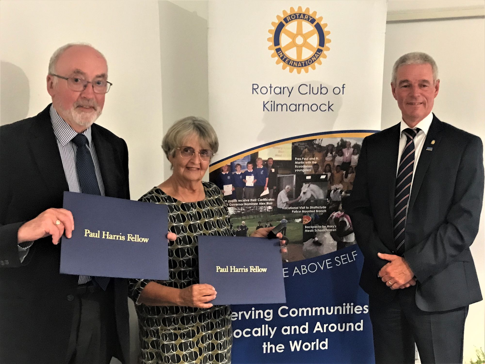 Ayrshire Rotarians honour pair for their community work