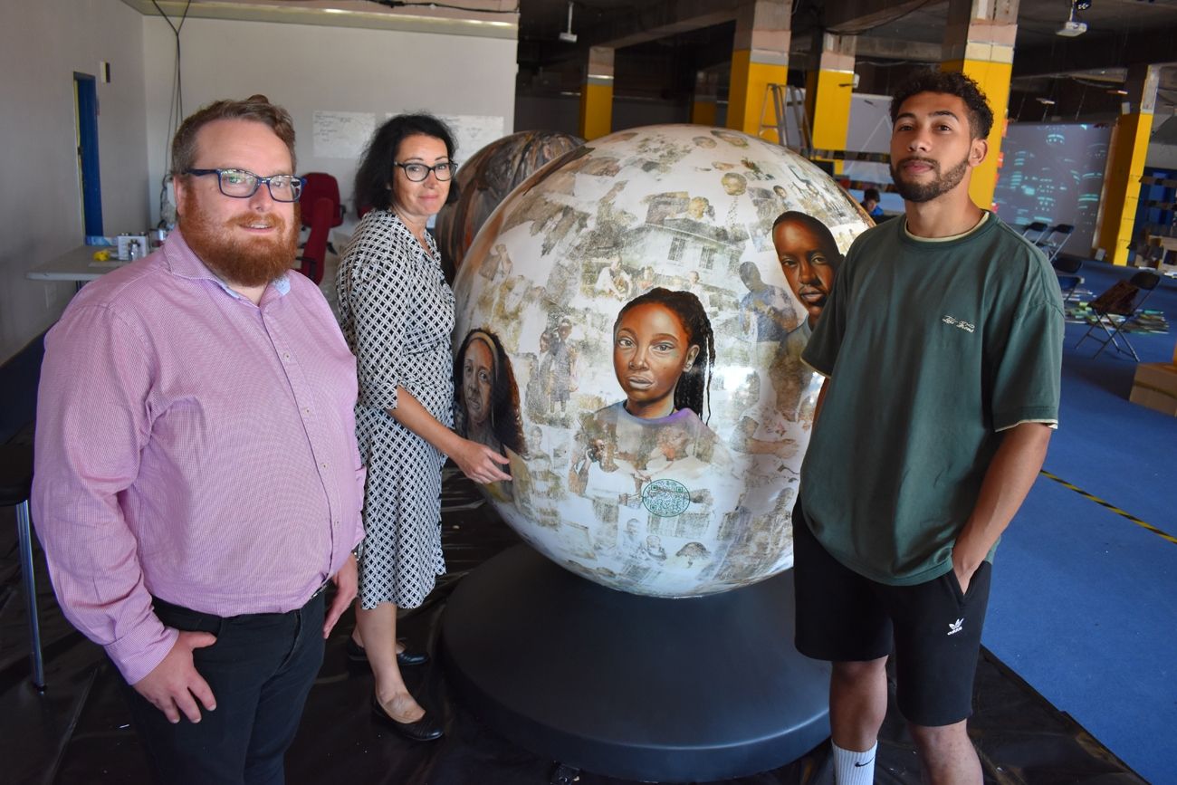 Innovative globe structures public art trail launches in Swansea to help promote racial justice