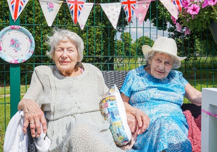 Sisters from Surrey celebrate international day of friendship at Orford House care home