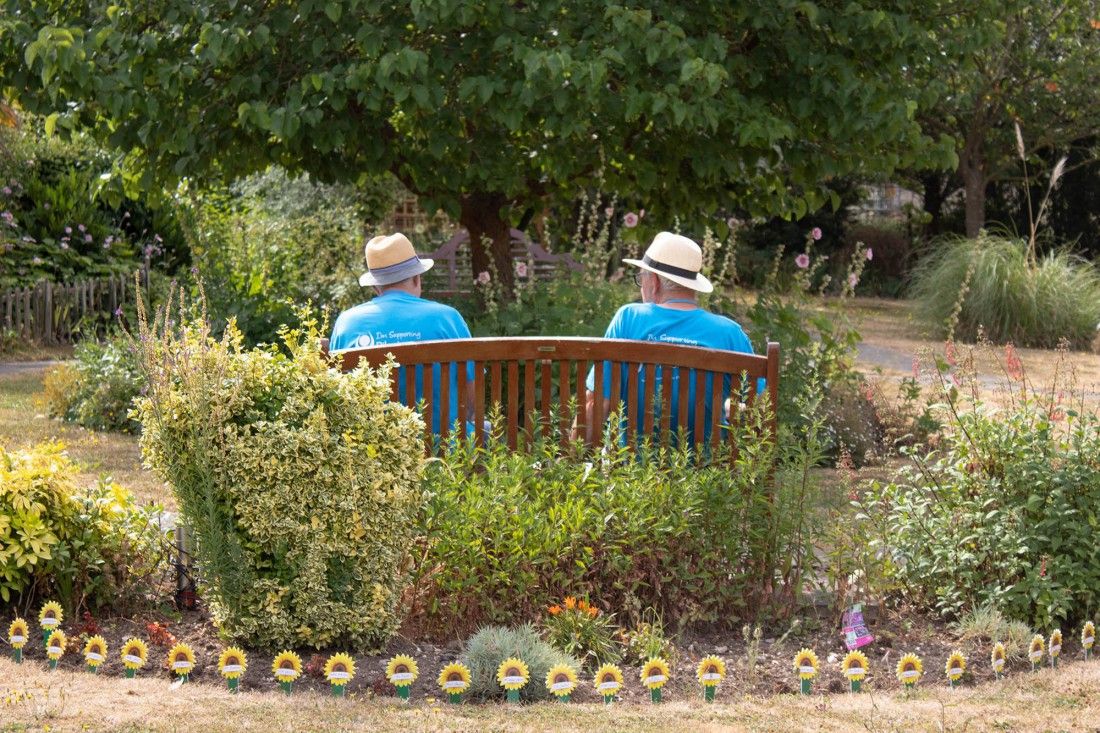 Sunflowers and sunshine for Kent hospice remembrance day