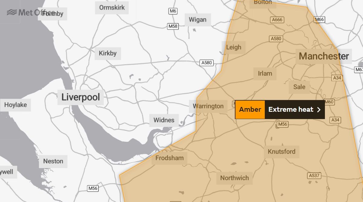 'Extreme heat' warning issued for Halton