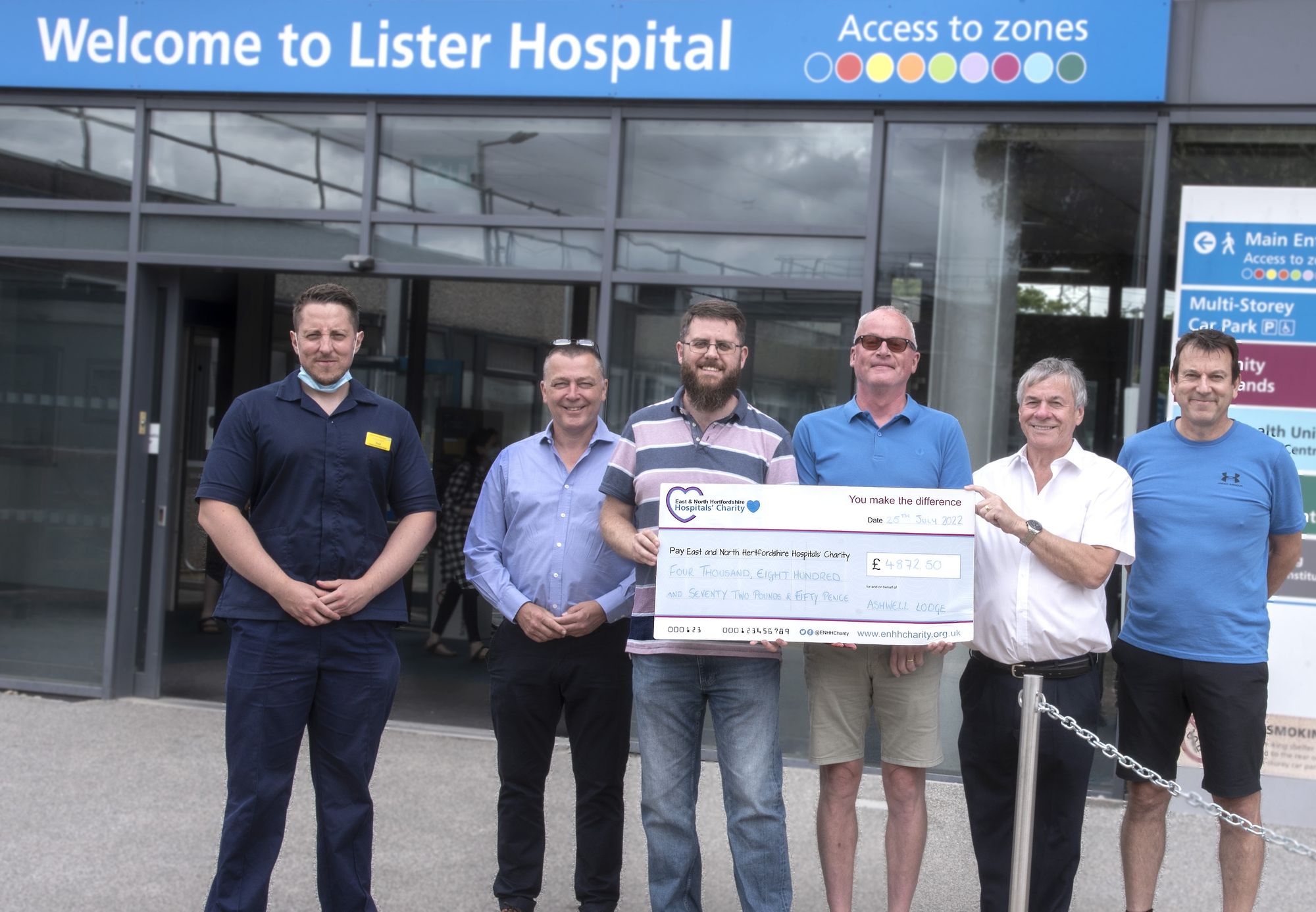 Ashwell Masonic Lodge raises funds for hospital’s men’s health champion