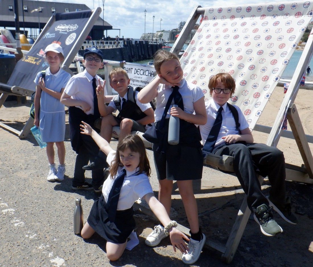 Upton pupils get out and about in beautiful Broadstairs