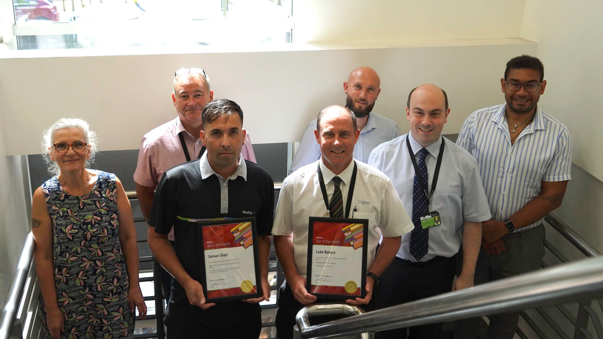 Award for an excellent Reading Buses ambassador