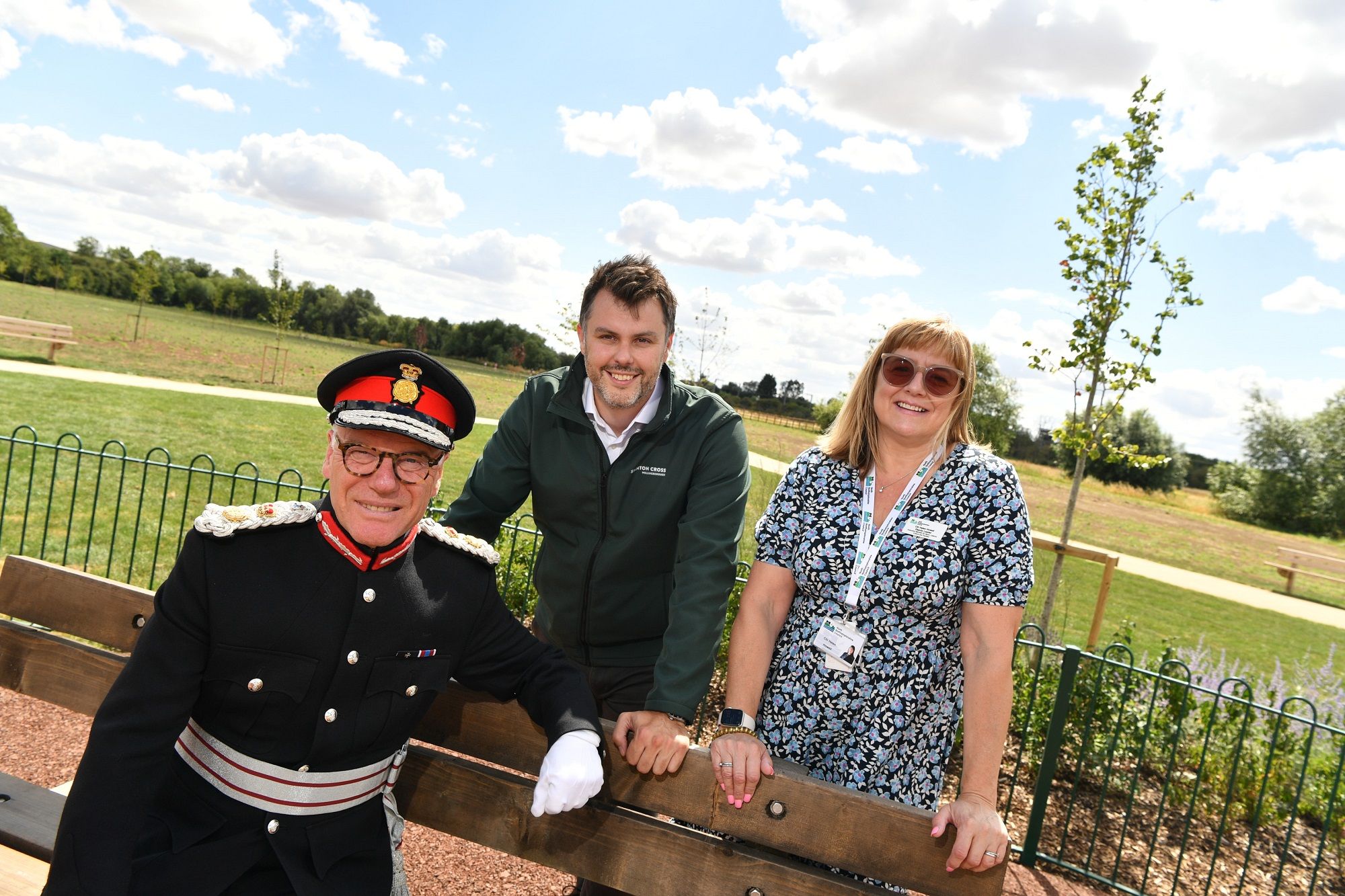 Local dignitaries commend Stanton Cross for its contribution to the Queen's Green Canopy