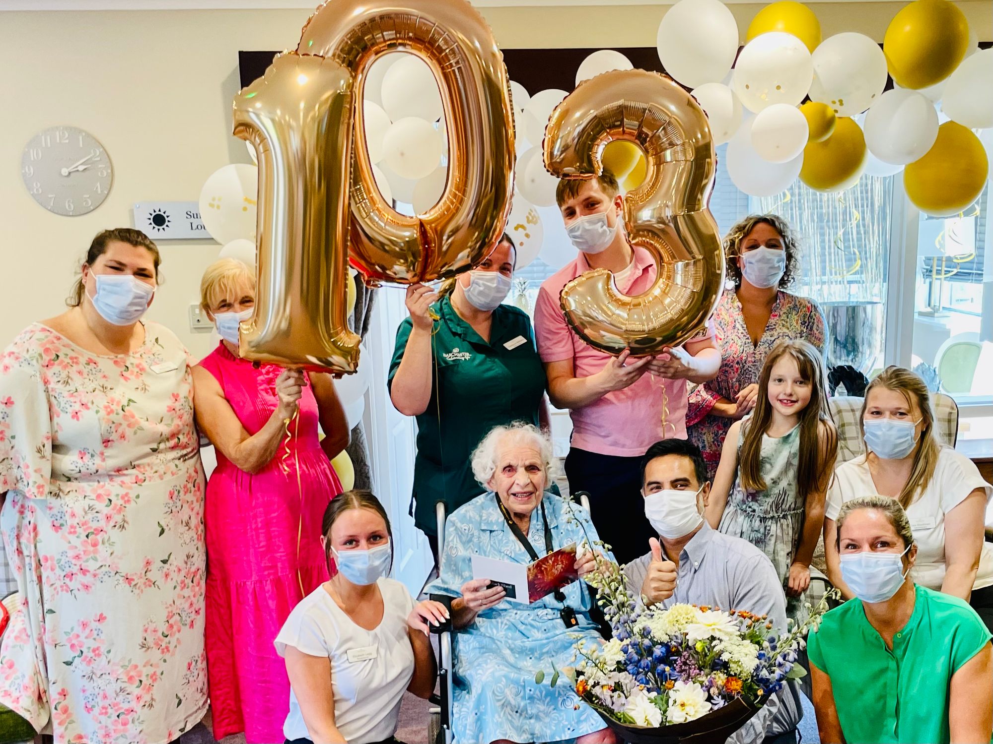 Sherborne care home helps 103-year-old Doris celebrate special birthday