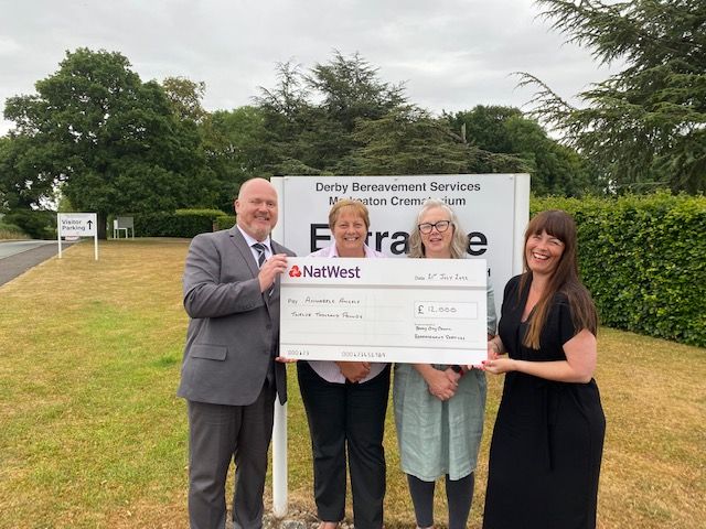 Local Derby charity receives huge £12,000 donation