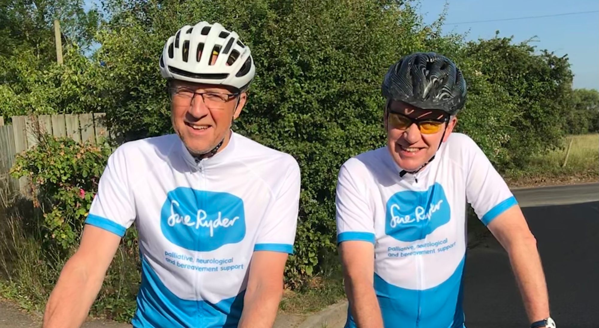 Ewelme duo to cycle length of UK to raise funds for Sue Ryder charity