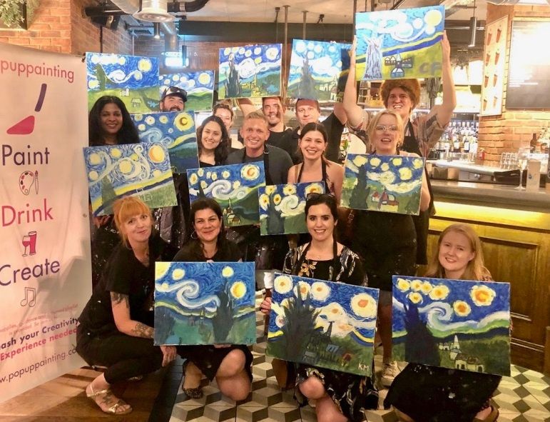 Pop-up painting launched at The Station Tavern in Cambridge