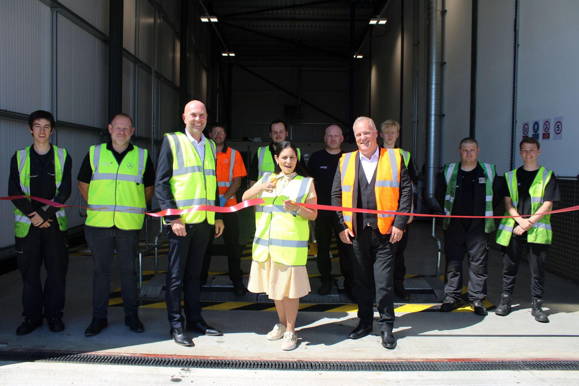 MP pays a visit to Witham's new Gershin Park HGV testing facility