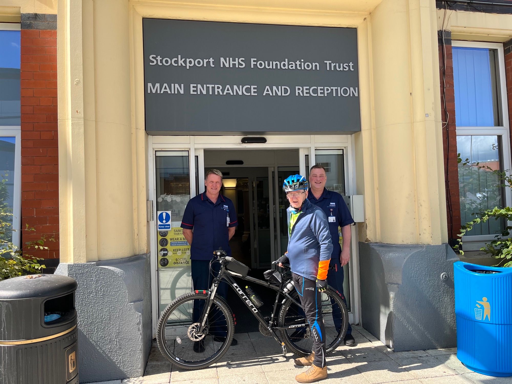 Derek rides again for Stockport NHS Charity