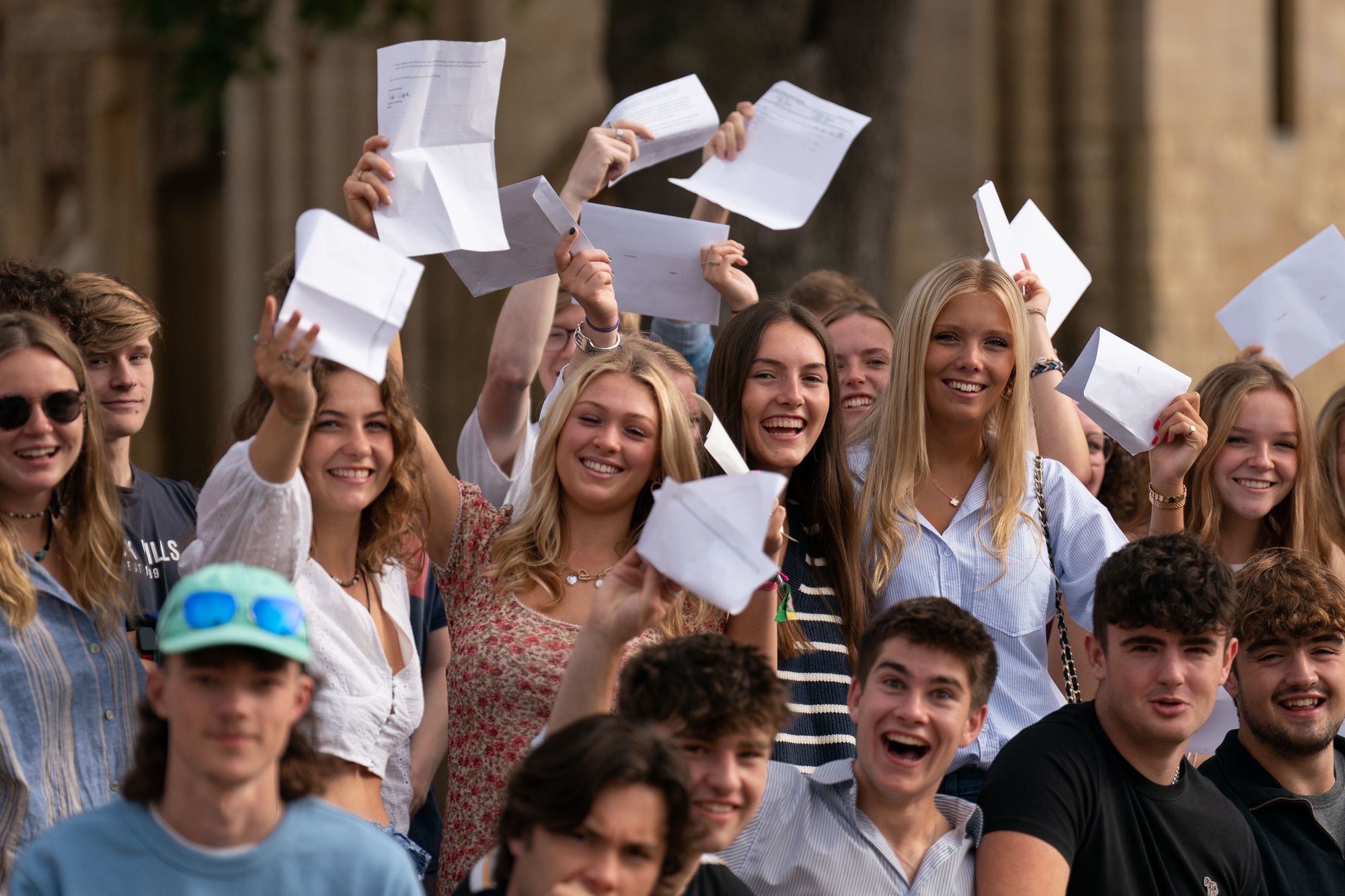 'Through the roof’ excitement levels as students receive A-level results