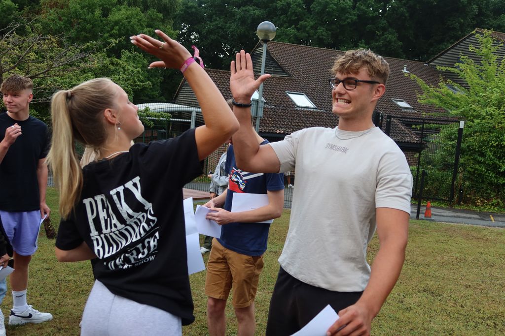 Celebrations for Crowborough A-level successes