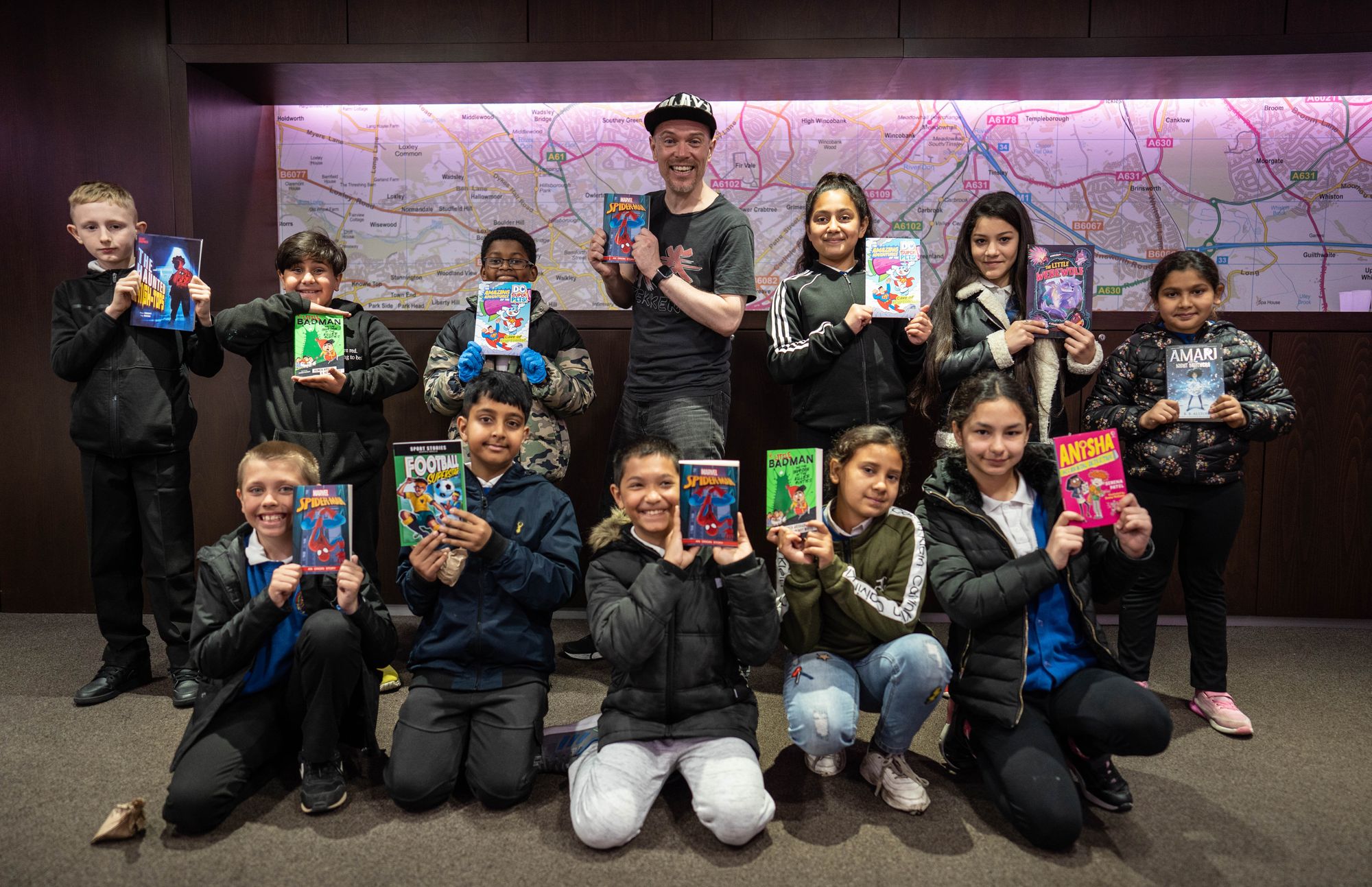 Fun activities for 200 budding readers at a special event in Sheffield's Meadowhall
