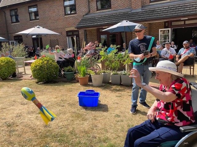 Camberley care home residents go for gold at annual sports day