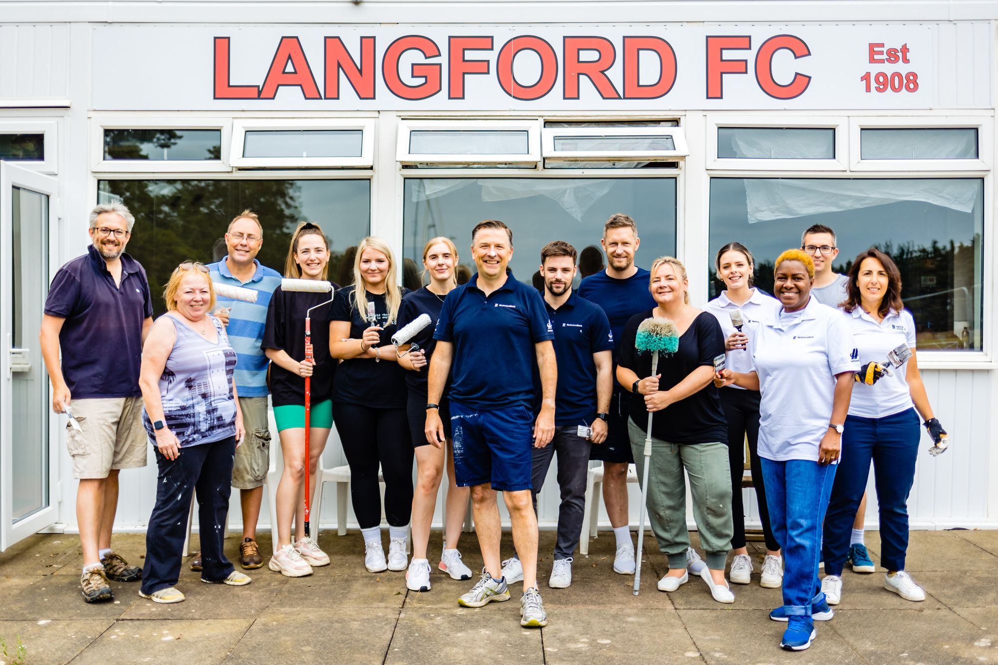 Bank staff in Letchworth give football clubhouse fresh look