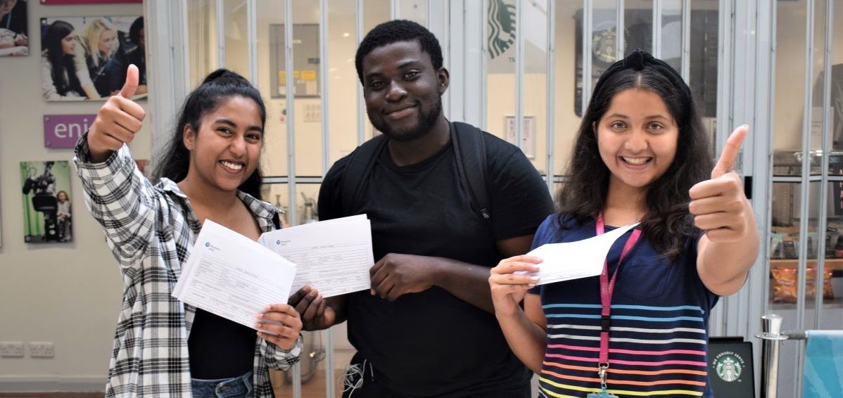 Uxbridge College students celebrate exam results