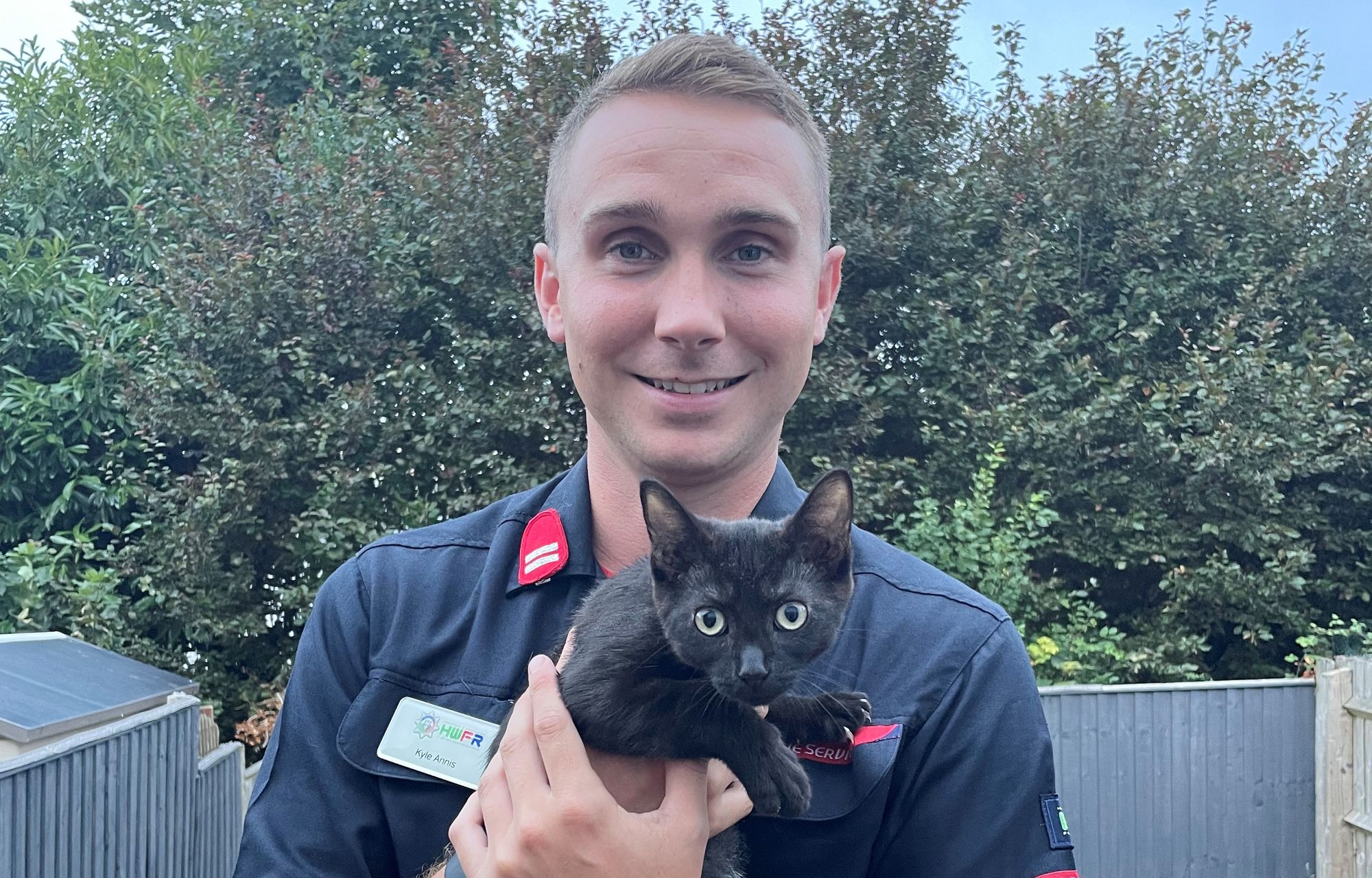 Evesham firefighter acquires four-legged family member after colleagues attend called out