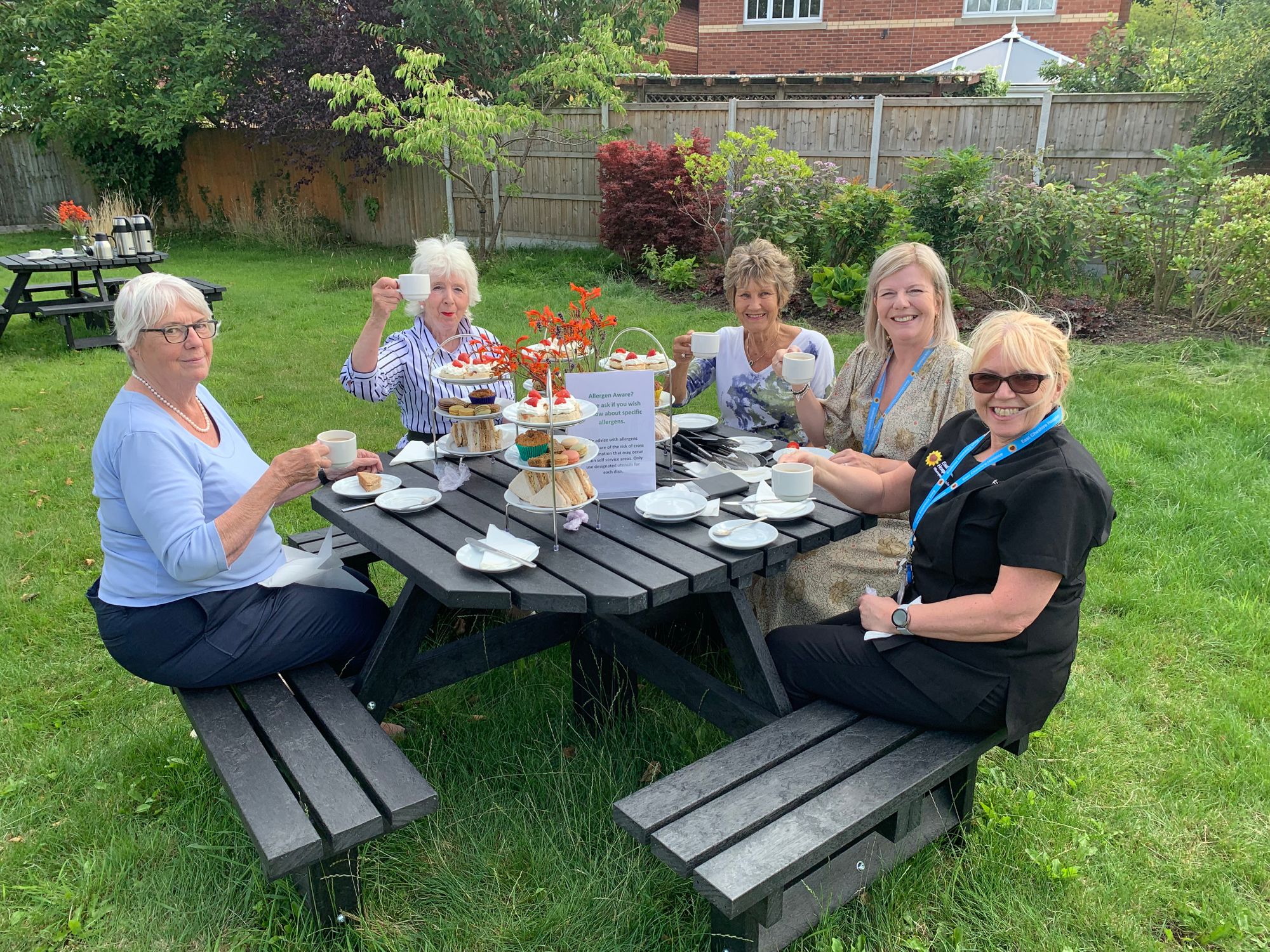 Patients can now picnic on East Cheshire Hospice grounds thanks to generous gift