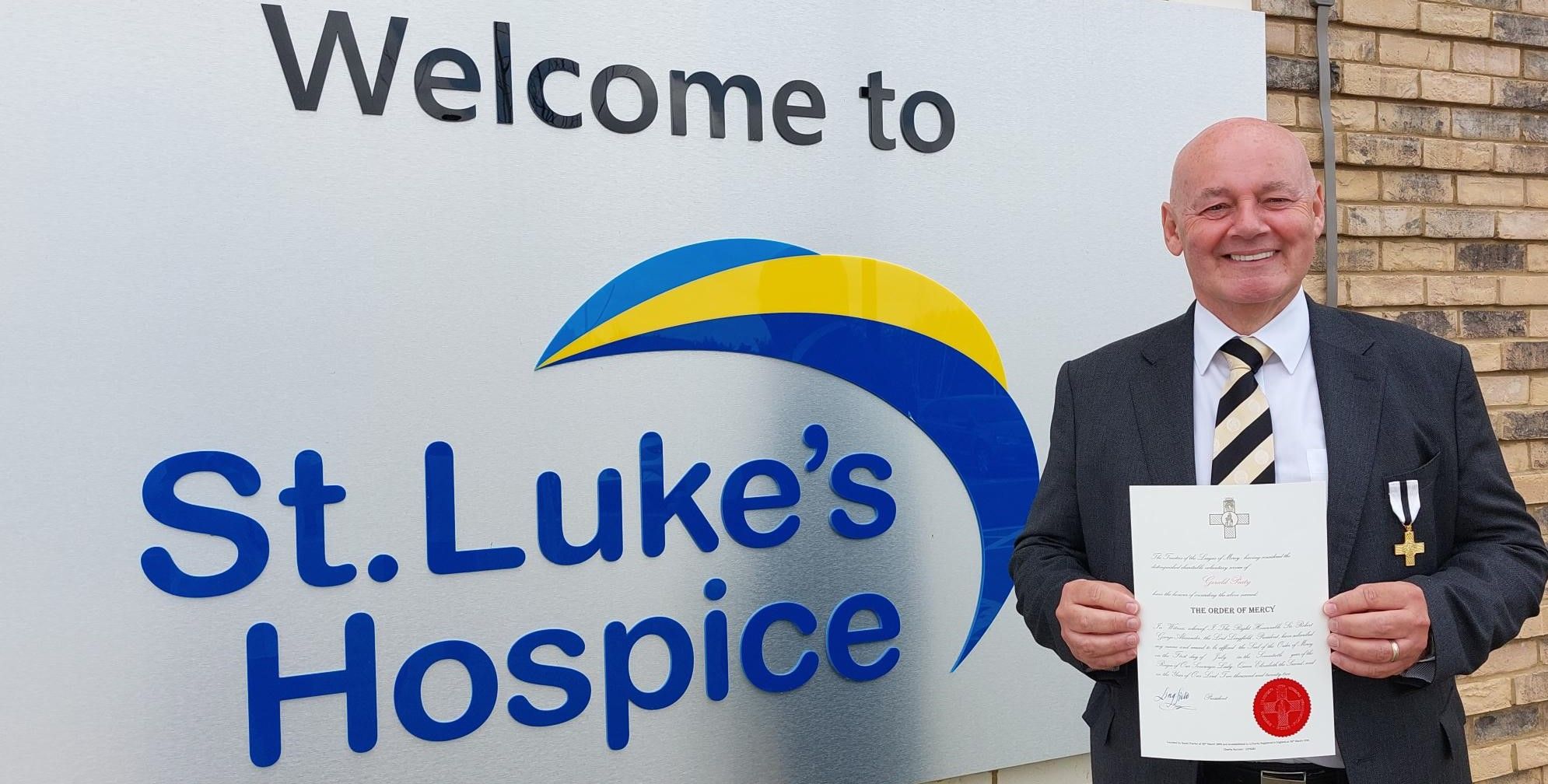 Chair of Trustees at St. Luke's Hospice recognised for almost 40 years dedicated voluntary service