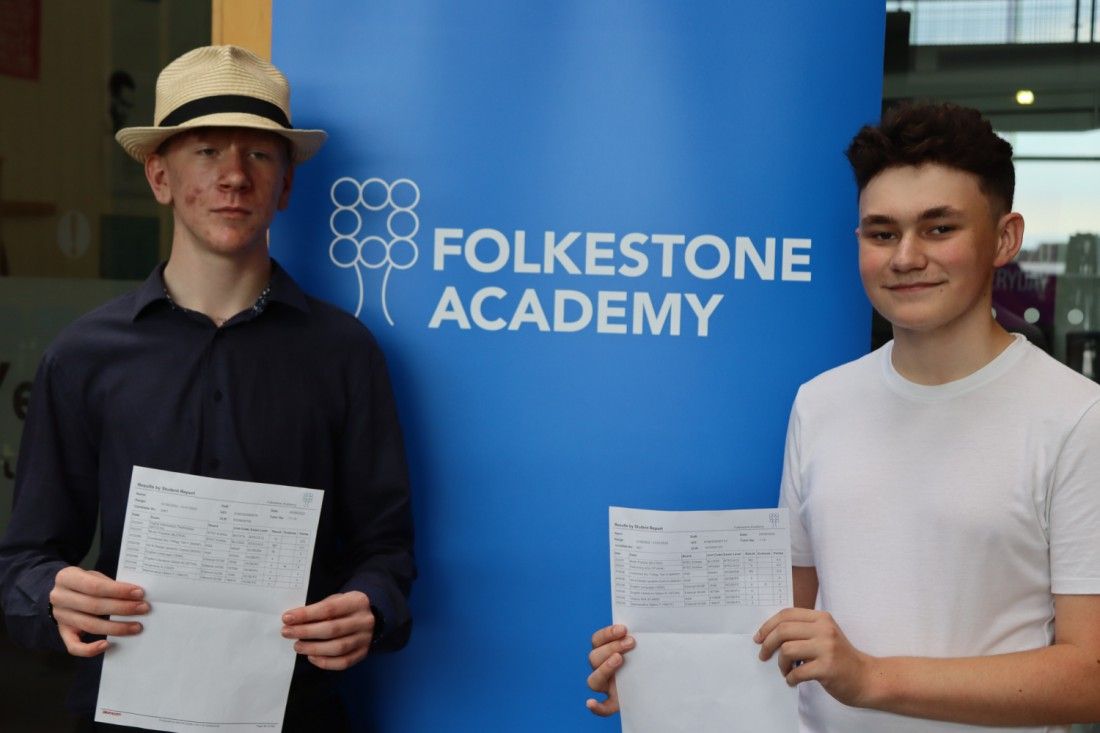 Folkestone Academy congratulate pupils on GCSE results