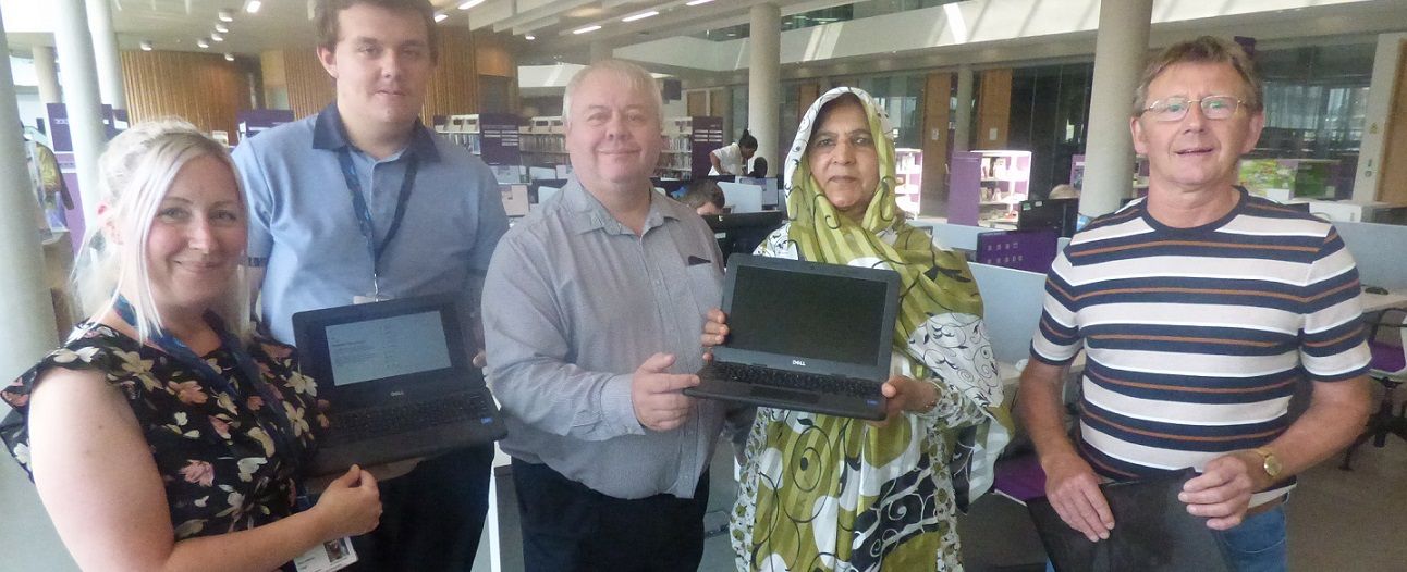 Digitally-excluded Rochdale residents benefit from donation of old laptops