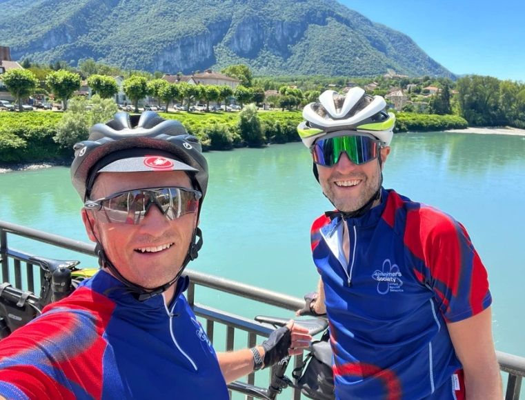 Cyclists swap Surrey Hills for Switzerland and Spain, raising thousands for dementia research