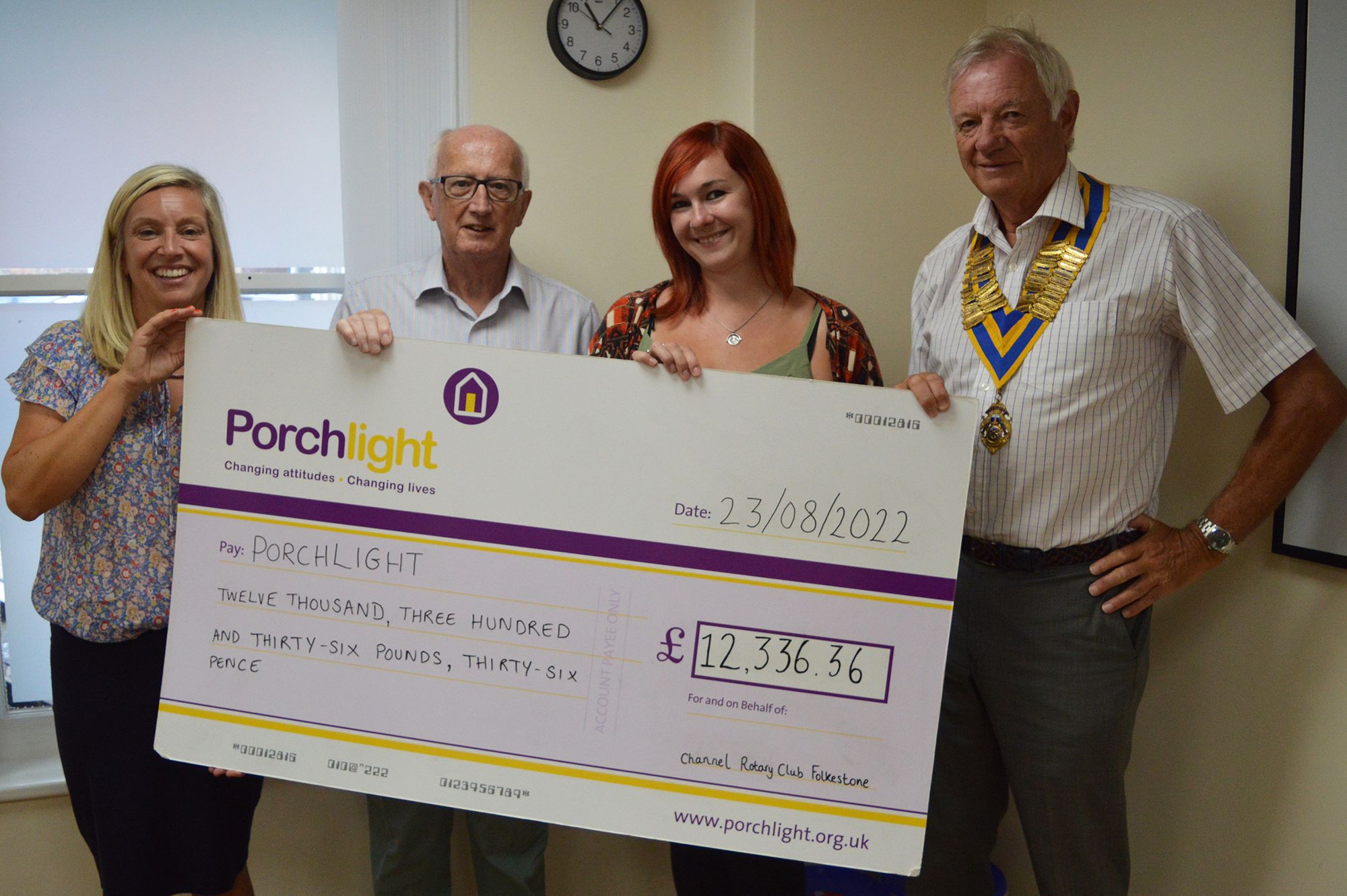 Folkestone Channel Rotary supports Kent's homeless charity