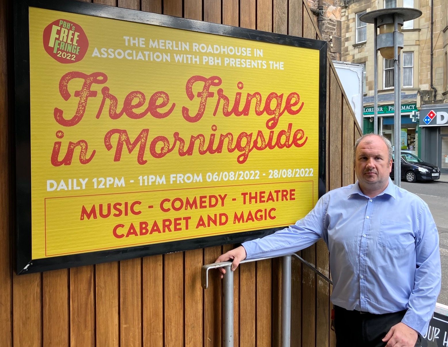 Free Fringe acts and entertainers will be at Morningside thanks to Merlin Pub